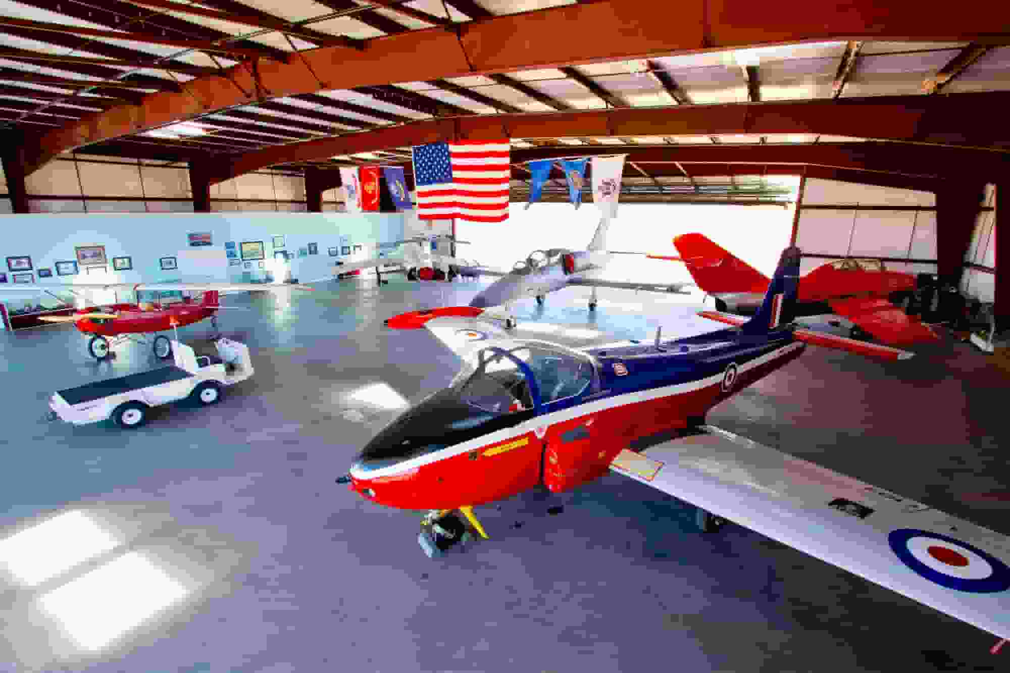 inside view of Western Sky Aviation Warbird Museum in St George Utah