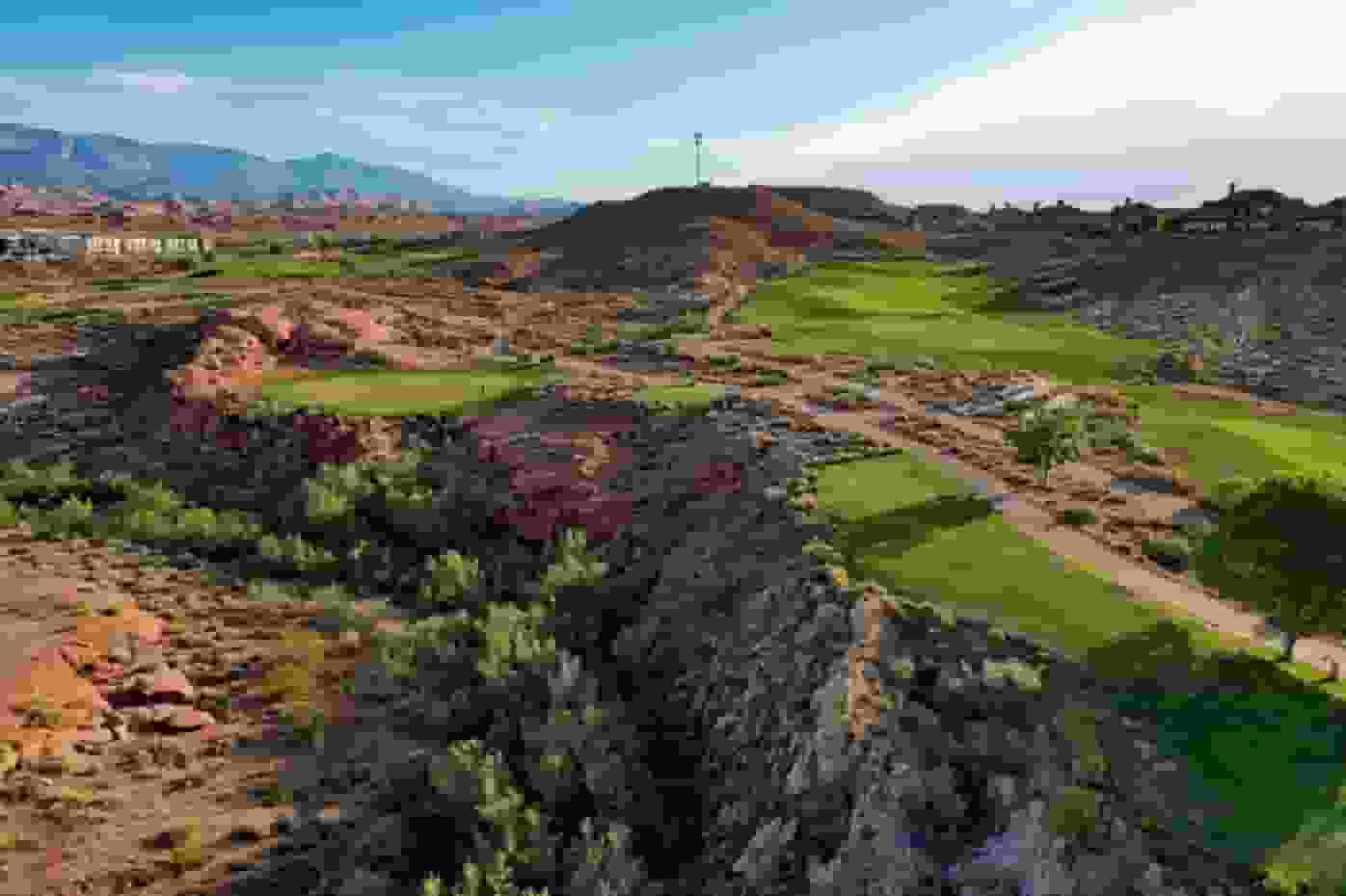 Aerial View of Coral Canyon Golf Course in St George Utah