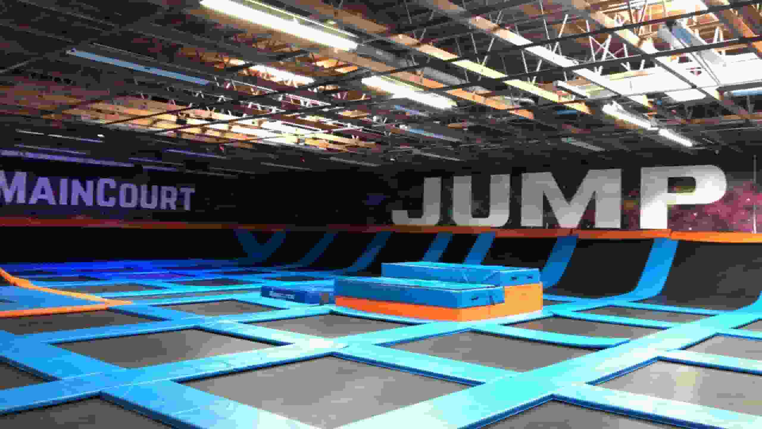 Trampoline area in House of Jump located in st. george utah