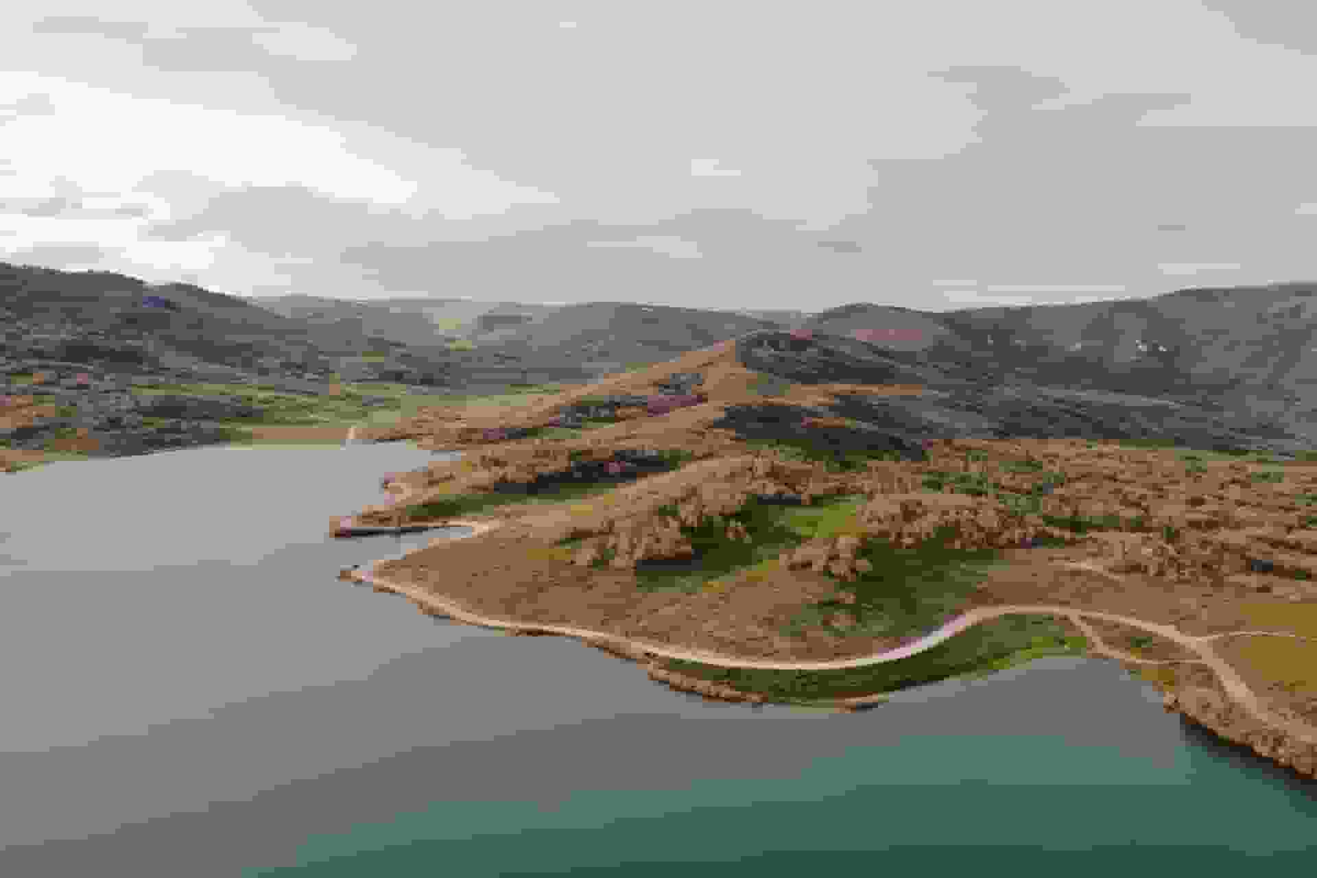 Wide Angle view of The Kolob Reservoir near St George Utah
