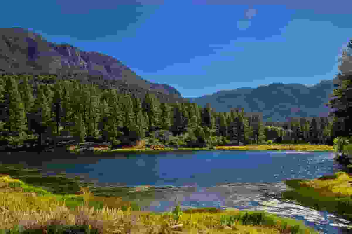 Wide Angle view of The Pine Valley Reservoir near St George Utah