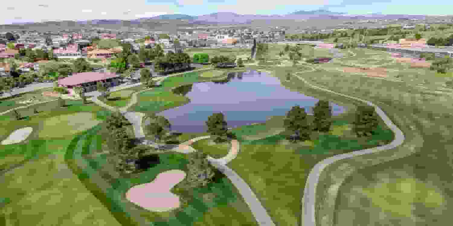 Aerial View of South Gate Golf Course in St George Utah