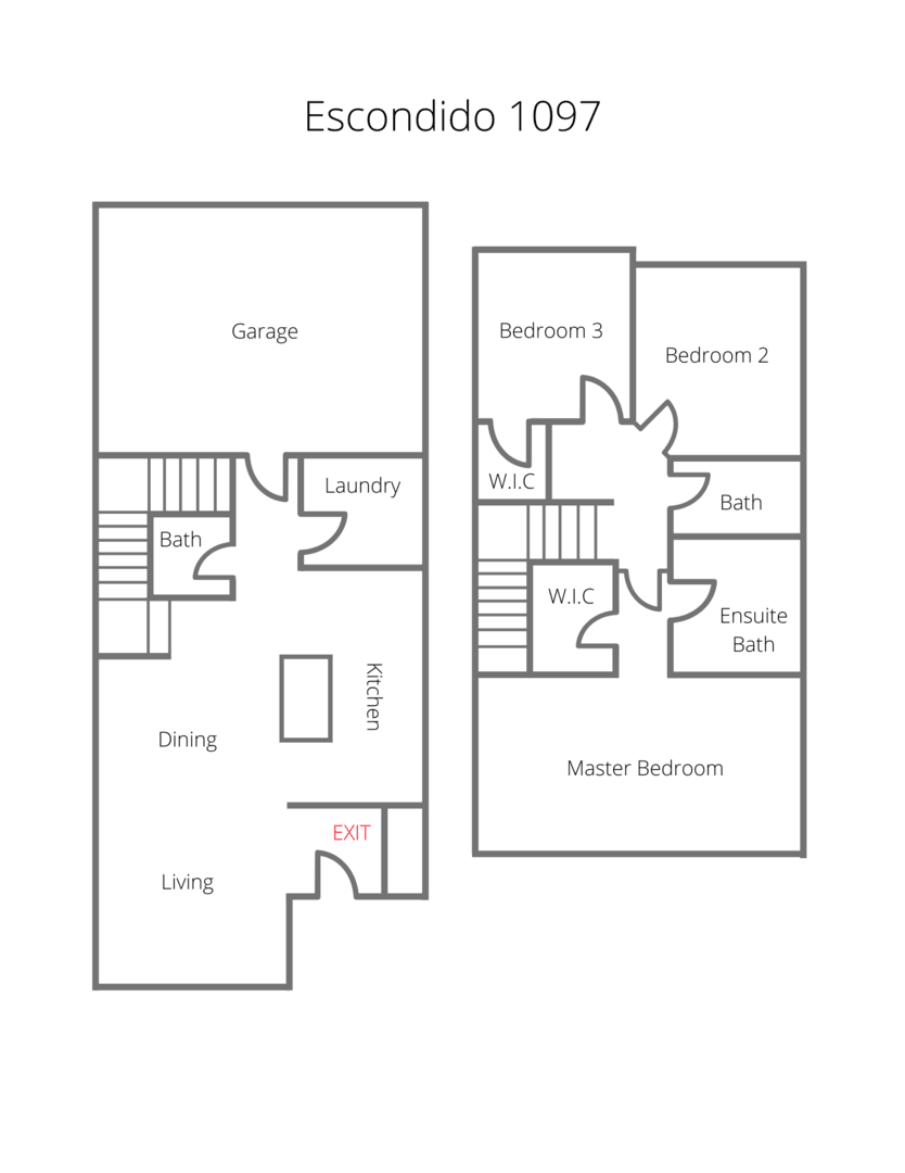 Escondido 1097 Southern Utah Vacation Rentals-Home Floor Plan